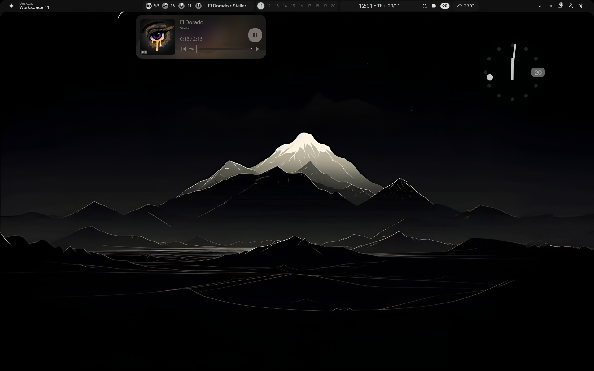 My configured Linux desktop